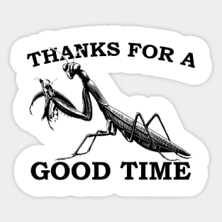 Praying Mantis Weird Crazy Eater Insect Sticker